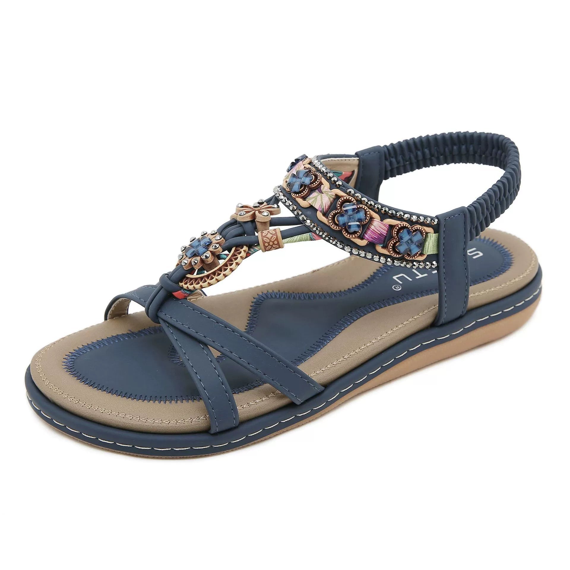 Summer Casual flower flat casual beach open toe sandals