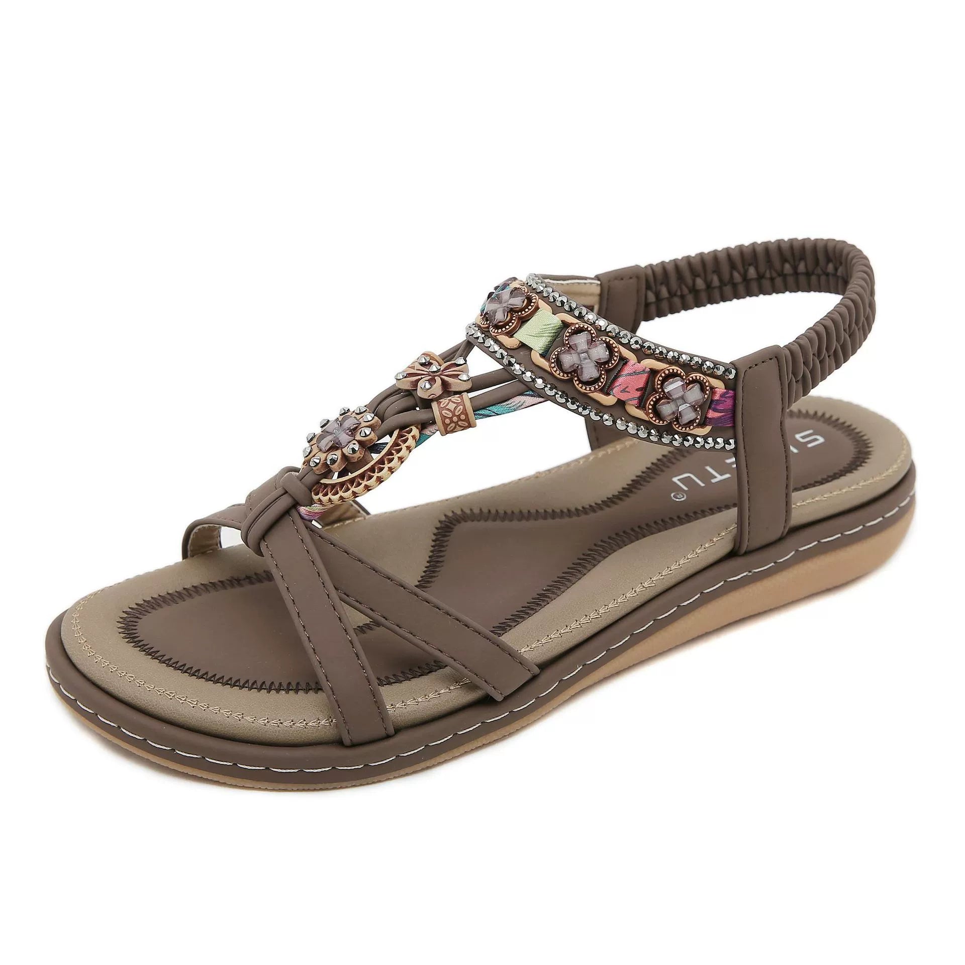 Summer Casual flower flat casual beach open toe sandals