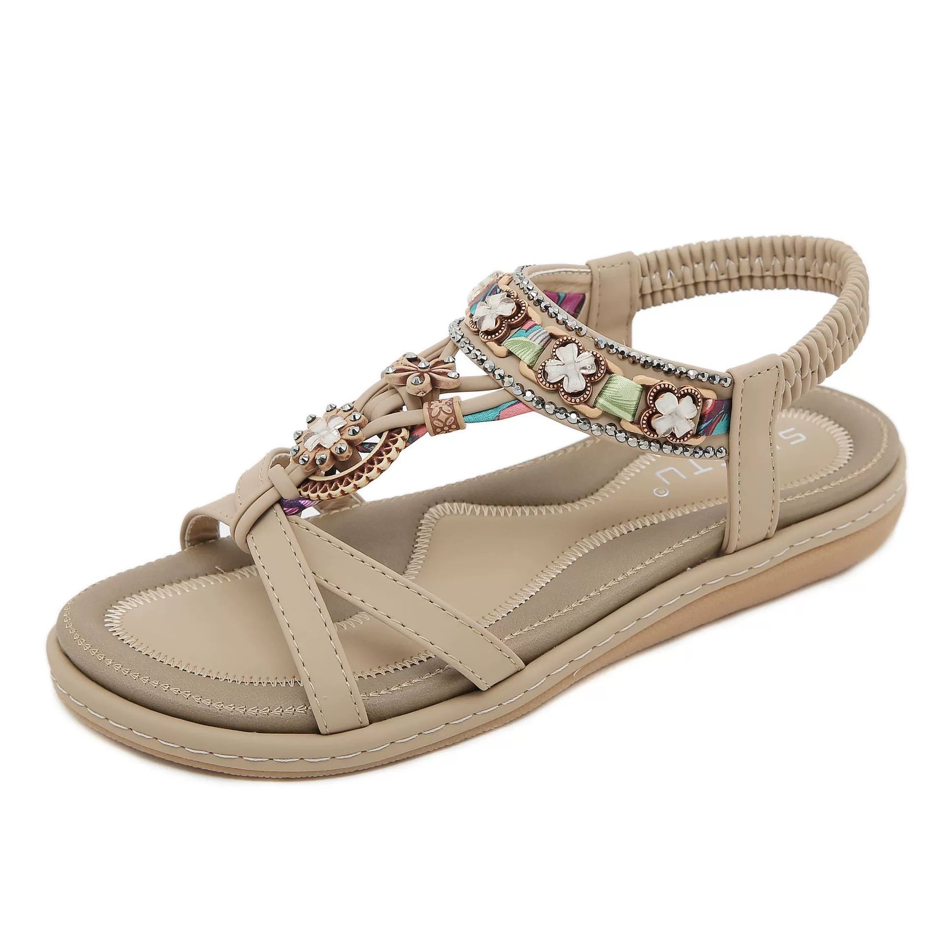 Summer Casual flower flat casual beach open toe sandals
